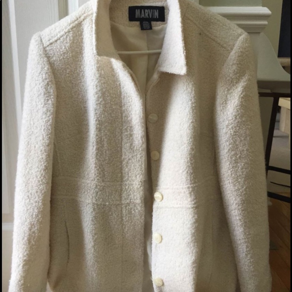 marvin richard white long coat